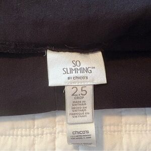 Chico's So Slimming Crop Pants - Black.